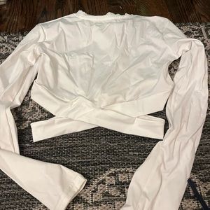 white crop top